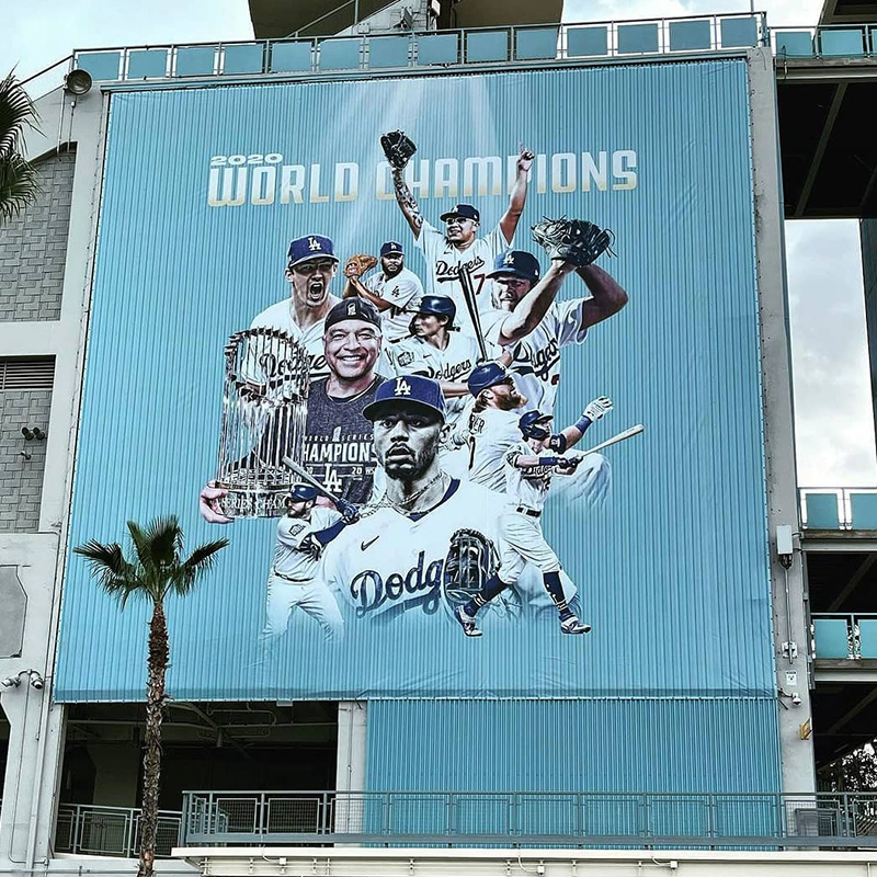 Dodgers 2020 Champions Banner